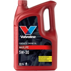 VALVOLINE MAXLIFE 5W30 API SN A3/B3 A3/B4 5L